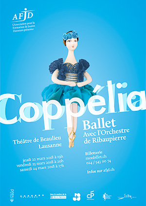 Affiche du spectacle «Coppélia