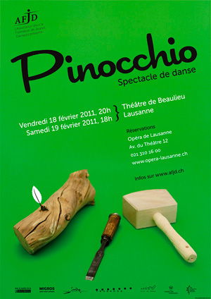 Affiche du spectacle «Pinocchio»