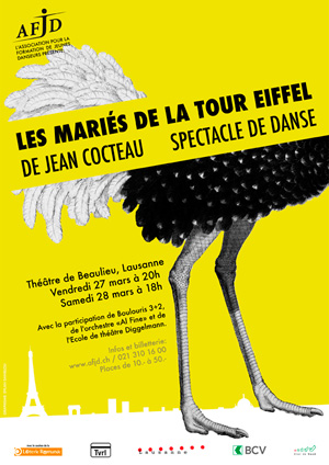 Affiche du spectacle «Les Mariés de la Tour Eiffel